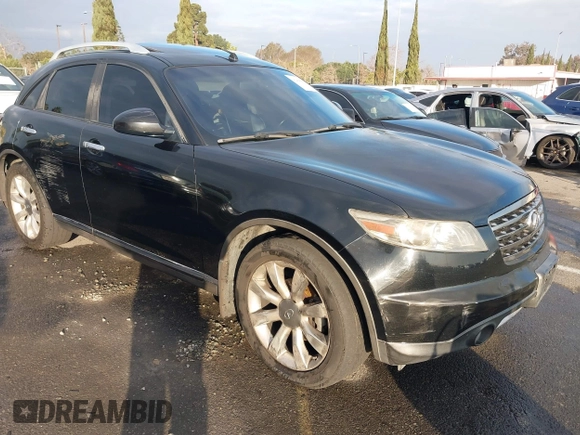 2007 Infiniti FX with VIN JNRAS08W97X208192, listed as a IAAI auction lot 41458052 with 169,577 mi miles and . Bid and sale history available at DreamBid. Image 1.