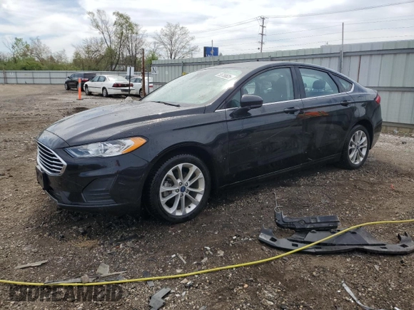2020 Ford Fusion SE with VIN 3FA6P0LU6LR178414, listed as a Copart auction lot 55758625 with 38,102 mi miles and Salvage title. Bid and sale history available at DreamBid. Image 1.