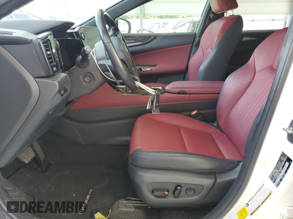2022 Lexus NX 350 Premium with VIN JTJGGCEZ2N5001032, listed as a Copart auction lot 57630155 with 24,050 mi miles and Salvage title. Bid and sale history available at DreamBid. Image 7.