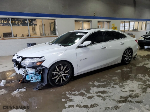 2018 Chevrolet Malibu LT with VIN 1G1ZD5ST5JF102174, listed as a Copart auction lot 44989905 with 77,154 mi miles and Salvage Title. Bid and sale history available at carsss.com. Image 1.