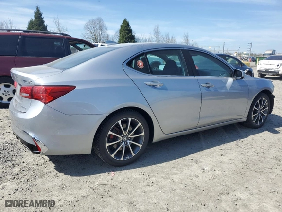 2018 Acura TLX with VIN 19UUB3F31JA002951, listed as a Copart auction lot 49897555 with 154,661 mi miles and Salvage Title. Bid and sale history available at carsss.com. Image 3.