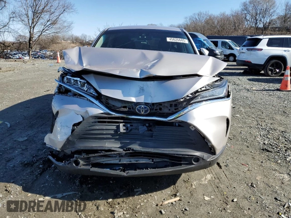 2022 Toyota Venza LE with VIN JTEAAAAH0NJ106277, listed as a Copart auction lot 45626685 with 62,711 mi miles and Salvage Title. Bid and sale history available at carsss.com. Image 5.