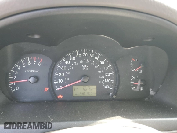 2005 Kia Spectra LX with VIN KNAFE122655108260, listed as a Copart auction lot 53750355 with 146,157 mi miles and Clean Title. Bid and sale history available at carsss.com. Image 9.