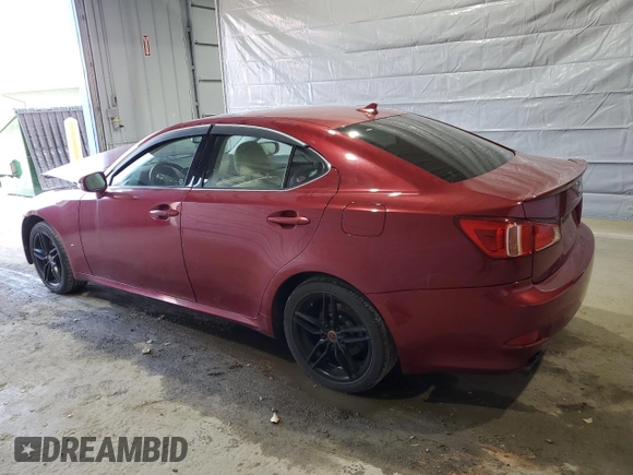 2011 Lexus IS 250 with VIN JTHCF5C20B5047877, listed as a Copart auction lot 50927545 with 189,854 mi miles and Salvage title. Bid and sale history available at DreamBid. Image 2.