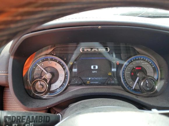 2019 Ram 1500 Limited with VIN 1C6SRFHT4KN707387, listed as a Copart auction lot 59544015 with 111,551 mi miles and Salvage title. Bid and sale history available at DreamBid. Image 9.