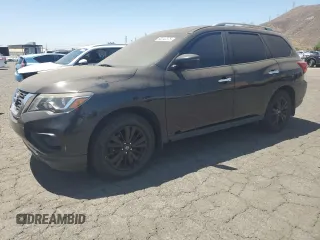 2019 Nissan Pathfinder SV with VIN 5N1DR2MN6KC580070, listed as a Copart auction lot 60242375 with Not provided miles and Salvage title. Bid and sale history available at DreamBid. Image 1.