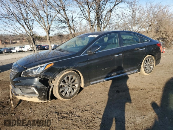 2017 Hyundai Sonata Sport with VIN 5NPE34AF1HH529303, listed as a Copart auction lot 46721245 with 81,428 mi miles and Salvage Title. Bid and sale history available at DreamBid. Image 1.