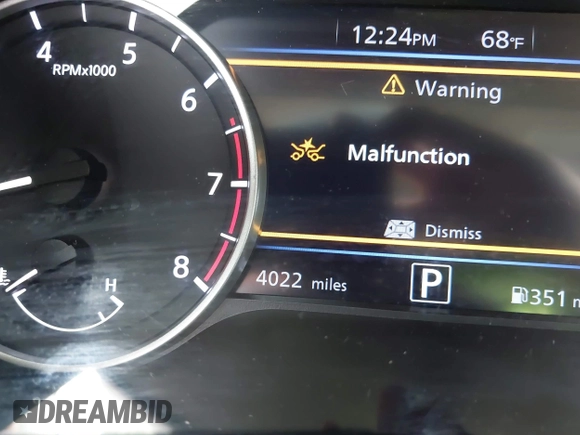 2025 Nissan Sentra SR with VIN 3N1AB8DV9SY292455, listed as a IAAI auction lot 42118993 with 4,022 mi miles and . Bid and sale history available at DreamBid. Image 7.