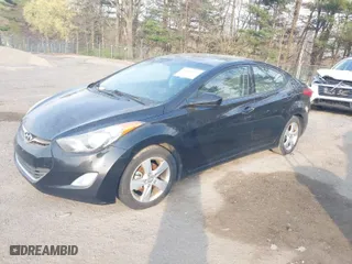 2013 Hyundai Elantra Limited PZEV with VIN 5NPDH4AE5DH287033, listed as a IAAI auction lot 42009407 with 154,870 mi miles. Bid and sale history available at carsss.com. Image 2.