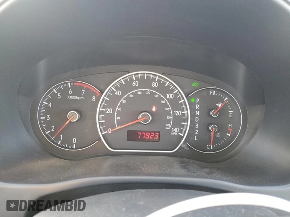 2009 Suzuki SX4 with VIN JS2YB413895103329, listed as a Copart auction lot 44435185 with 77,923 mi miles and Salvage Title. Bid and sale history available at carsss.com. Image 9.