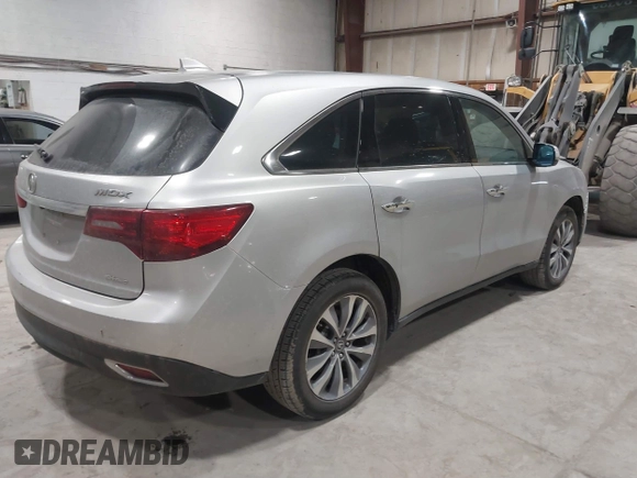 2014 Acura MDX Tech Pkg with VIN 5FRYD4H40EB041886, listed as a IAAI auction lot 41653047 with 85,888 mi miles. Bid and sale history available at carsss.com. Image 4.