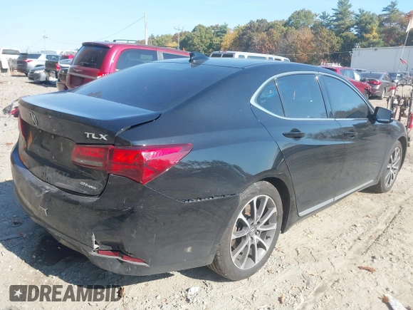 2015 Acura TLX V6 Tech with VIN 19UUB3F5XFA006165, listed as a IAAI auction lot 40686904 with 211,648 mi miles. Bid and sale history available at carsss.com. Image 4.