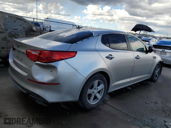 2015 Kia Optima LX with VIN KNAGM4A77F5536703, listed as a Copart auction lot 49136915 with 145,145 mi miles and Salvage Title. Bid and sale history available at carsss.com. Image 3.