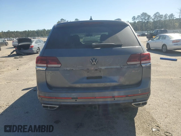 2021 Volkswagen Atlas SE with VIN 1V2NR2CA5MC562930, listed as a Copart auction lot 50253605 with 67,093 mi miles and Salvage title. Bid and sale history available at DreamBid. Image 6.