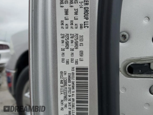 2014 Ram 1500 Lone Star with VIN 1C6RR6LM1ES370651, listed as a Copart auction lot 56163675 with 190,099 mi miles and Clean title. Bid and sale history available at DreamBid. Image 12.
