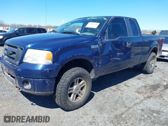 2008 Ford F-150 STX with VIN 1FTRX14W08FB44986, listed as a IAAI auction lot 41895539 with 152,647 mi miles. Bid and sale history available at carsss.com. Image 2.