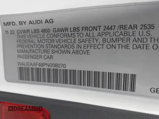 2023 Audi A4 S line Premium Plus с VIN WAUEAAF48PN008070, выставлен на аукционе IAAI как лот 42195055 с пробегом 19 911 миль миль и . История ставок и продаж доступна на DreamBid. Изображение 9.