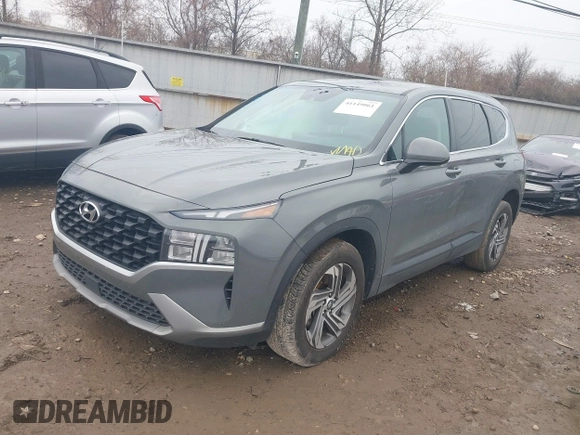 2021 Hyundai Santa Fe SE with VIN 5NMS14AJ7MH326971, listed as a IAAI auction lot 41149061 with 52,602 mi miles. Bid and sale history available at carsss.com. Image 2.