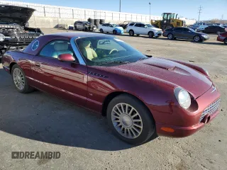 2004 Ford Thunderbird Deluxe with VIN 1FAHP60A54Y102174, listed as a Copart auction lot 47408125 with 16,517 mi miles and Salvage Title. Bid and sale history available at carsss.com. Image 4.