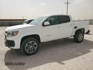 2021 Chevrolet Colorado 2WD Work Truck with VIN 1GCGSBEN6M1187687, listed as a Copart auction lot 47236795 with 27,107 mi miles and Salvage Title. Bid and sale history available at carsss.com. Image 1.