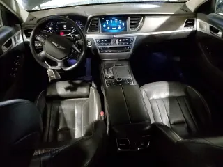 2018 Genesis G80 Ultimate with VIN KMHGN4JF5JU242136, listed as a Copart auction lot 47272645 with 166,868 mi miles and Salvage Title. Bid and sale history available at DreamBid. Image 8.