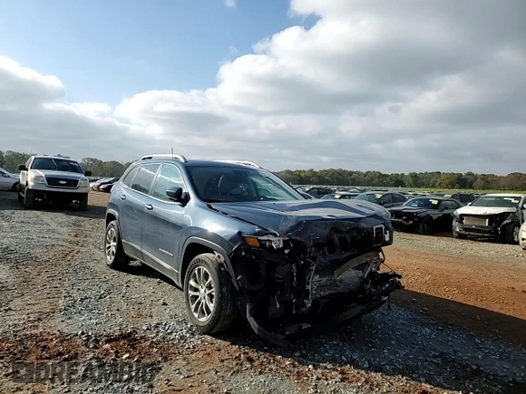 2021 Jeep Cherokee Latitude Lux with VIN 1C4PJLMN4MD154874, listed as a Copart auction lot 82376734 with 54,992 mi miles and Salvage Title. Bid and sale history available at carsss.com. Image 12.