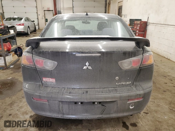 2011 Mitsubishi Lancer GTS with VIN JA32U8FW7BU010543, listed as a Copart auction lot 43706055 with 119,855 mi miles and Salvage Title. Bid and sale history available at carsss.com. Image 6.