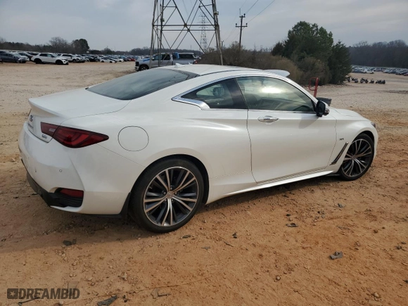 2019 Infiniti Q60 3.0t LUXE with VIN JN1EV7EL2KM290856, listed as a Copart auction lot 46894415 with 30,445 mi miles and Salvage Title. Bid and sale history available at carsss.com. Image 3.