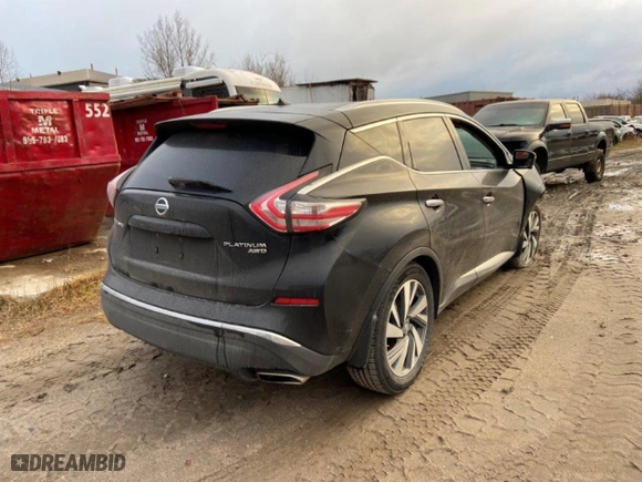 2016 Nissan Murano S with VIN 5N1AZ2MH3GN115464, listed as a Copart auction lot 79842634 with 282,302 mi miles and Clean Title. Bid and sale history available at carsss.com. Image 3.
