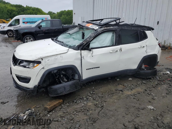 2019 Jeep Compass Latitude with VIN 3C4NJDBB6KT761212, listed as a Copart auction lot 58401705 with Not provided miles and Salvage title. Bid and sale history available at DreamBid. Image 1.