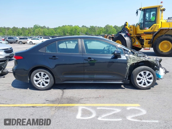 2021 Toyota Corolla LE with VIN 5YFEPMAE9MP191612, listed as a IAAI auction lot 41977110 with 83,639 mi miles and . Bid and sale history available at DreamBid. Image 13.