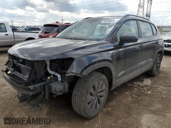 2023 Volkswagen Taos S z VIN 3VVCX7B24PM373552, wystawiony jako Copart lot #49386635 z przebiegiem 10 606 mil mil oraz Szkoda całkowita • Salvage title. Historia ofert i sprzedaży dostępna na DreamBid. Obrazek 1.