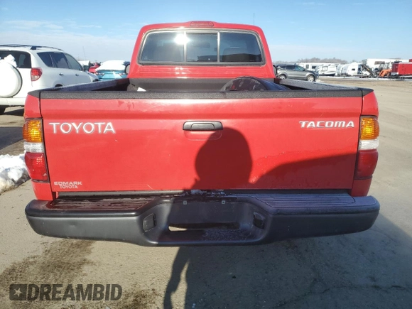 2001 Toyota Tacoma with VIN 5TEPM62N41Z725309, listed as a Copart auction lot 44757285 with 160,028 mi miles and Salvage title. Bid and sale history available at DreamBid. Image 6.