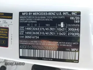 2021 Mercedes-Benz GLE 53 AMG with VIN 4JGFB6BB0MA284652, listed as a IAAI auction lot 41781323 with Not provided miles and . Bid and sale history available at DreamBid. Image 9.