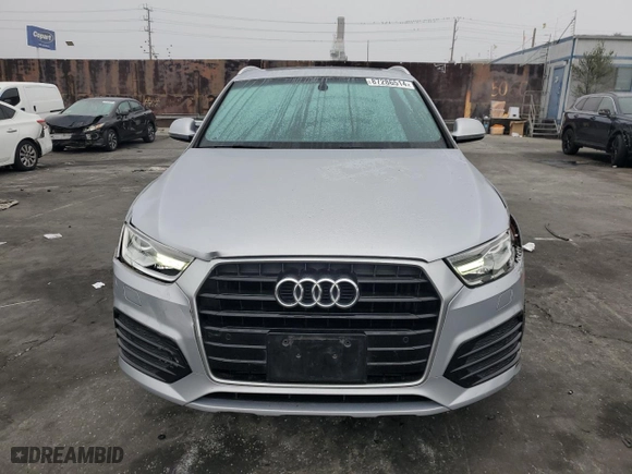 2018 Audi Q3 Premium with VIN WA1BCCFS7JR006220, listed as a Copart auction lot 87286514 with 77,080 mi miles and Salvage Title. Bid and sale history available at carsss.com. Image 5.