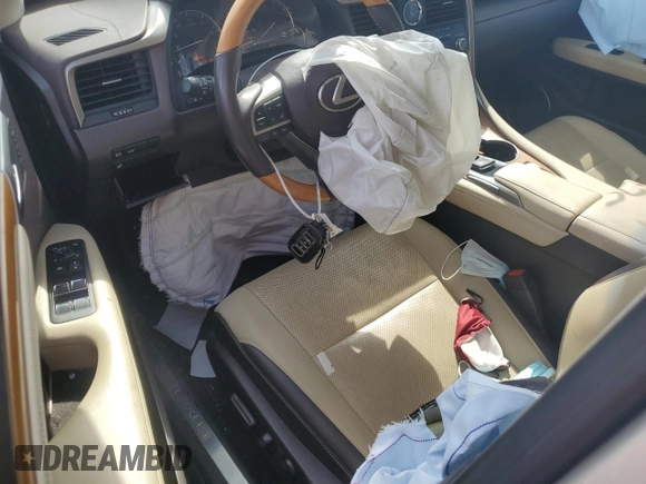 2019 Lexus RX 350 with VIN 2T2ZZMCA6KC120981, listed as a Copart auction lot 51824695 with 92,140 mi miles and Salvage Title. Bid and sale history available at DreamBid. Image 8.