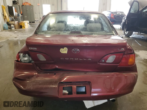 1999 Toyota Corolla VE z VIN 1NXBR12E4XZ286950, wystawiony jako Copart lot #58784525 z przebiegiem 195 720 mil mil oraz Nie do naprawy • Non repairable. Historia ofert i sprzedaży dostępna na DreamBid. Obrazek 6.