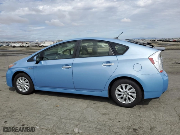 2012 Toyota Prius Plug-In with VIN JTDKN3DPXC3027664, listed as a Copart auction lot 72199924 with 80,520 mi miles and Salvage Title. Bid and sale history available at carsss.com. Image 2.