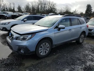 2019 Subaru Outback Premium with VIN 4S4BSAFC5K3332524, listed as a Copart auction lot 46716345 with 107,698 mi miles and Salvage Title. Bid and sale history available at carsss.com. Image 1.