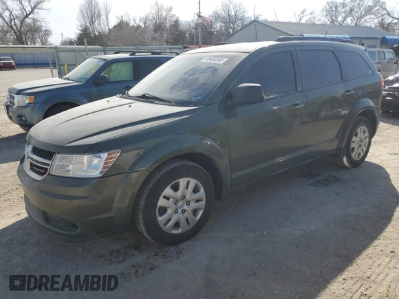 2017 Dodge Journey SE with VIN 3C4PDCAB6HT637705, listed as a Copart auction lot 48400265 with 145,398 mi miles and Salvage Title. Bid and sale history available at DreamBid. Image 1.