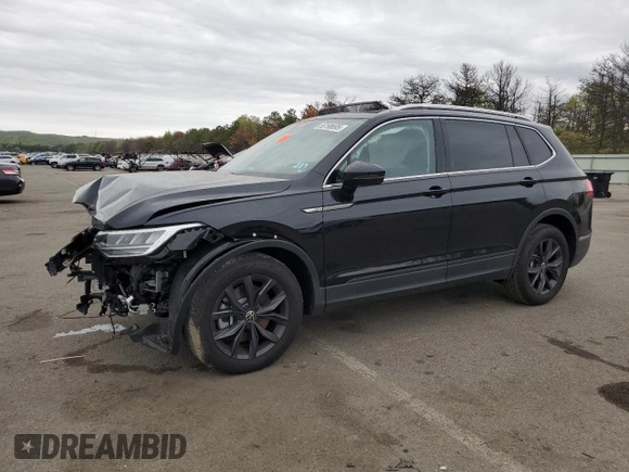 2024 Volkswagen Tiguan SE с VIN 3VVMB7AX9RM171843, выставлен на аукционе Copart как лот 56198695 с пробегом 6 933 миль миль и Списание • Salvage title. История ставок и продаж доступна на DreamBid. Изображение 1.
