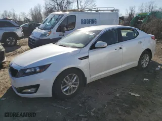 2013 Kia Optima LX with VIN KNAGM4A72D5441818, listed as a Copart auction lot 47959345 with 113,600 mi miles and Clean Title. Bid and sale history available at carsss.com. Image 1.