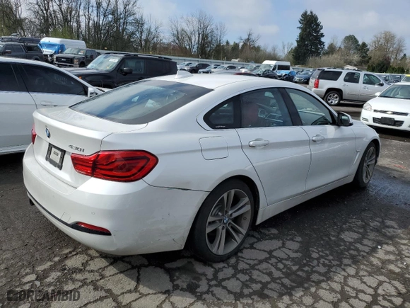 2018 BMW 4 Series 430i with VIN WBA4J1C52JBG76225, listed as a Copart auction lot 51221395 with 101,867 mi miles and Clean Title. Bid and sale history available at carsss.com. Image 3.
