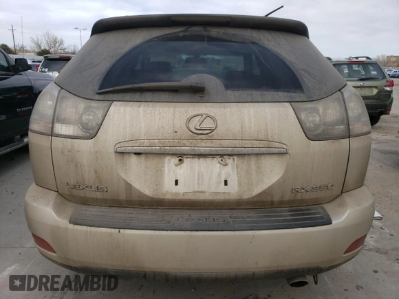 2007 Lexus RX 350 with VIN 2T2HK31U17C028286, listed as a Copart auction lot 48619735 with 167,258 mi miles and Salvage Title. Bid and sale history available at carsss.com. Image 6.