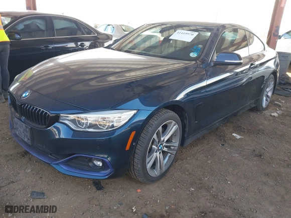 2015 BMW 4 Series 428i xDrive with VIN WBA3N5C56FK484625, listed as a IAAI auction lot 41419970 with 63,765 mi miles. Bid and sale history available at carsss.com. Image 20.