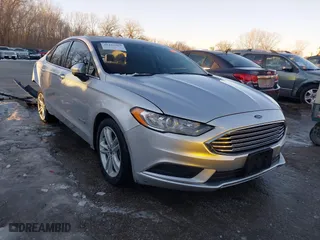 2018 Ford Fusion Hybrid SE with VIN 3FA6P0LU4JR269064, listed as a IAAI auction lot 41222967 with 115,077 mi miles. Bid and sale history available at carsss.com. Image 1.