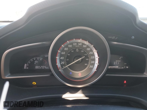 2014 Mazda 3 i Touring with VIN JM1BM1V74E1138375, listed as a Copart auction lot 52301295 with 180,204 mi miles and Salvage Title. Bid and sale history available at DreamBid. Image 9.