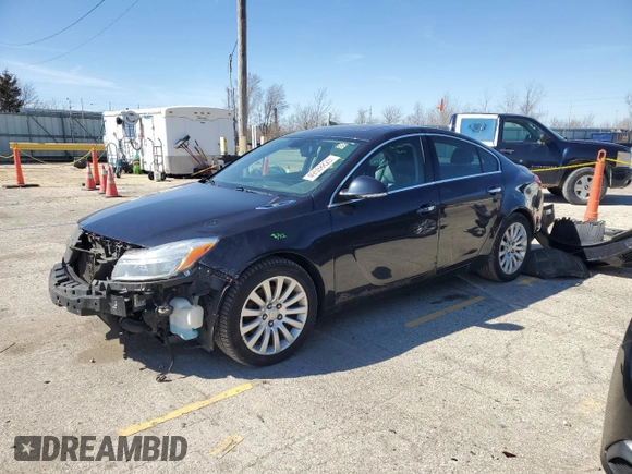 2013 Buick Regal Turbo Premium 1 with VIN 2G4GS5EVXD9237788, listed as a Copart auction lot 49508825 with 167,045 mi miles and Salvage Title. Bid and sale history available at carsss.com. Image 1.