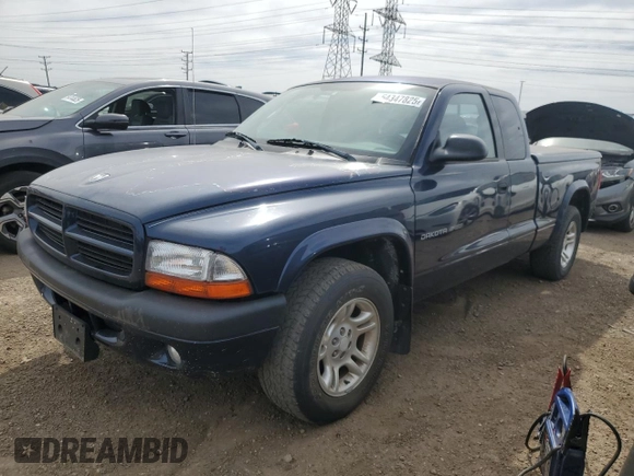 2002 Dodge Dakota Sport with VIN 1B7GL32X12S716897, listed as a Copart auction lot 54347825 with 85,820 mi miles and Clean Title. Bid and sale history available at carsss.com. Image 1.