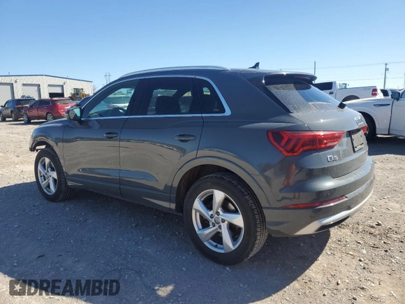2020 Audi Q3 Premium Plus with VIN WA1BECF36L1121959, listed as a Copart auction lot 47744075 with 56,162 mi miles and Salvage Title. Bid and sale history available at carsss.com. Image 2.